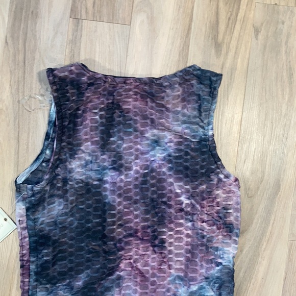 Last Chance ❌ 💜$8ifbundle3 No Comment tie dye print honeycomb stretch  top L jr - Picture 13 of 16